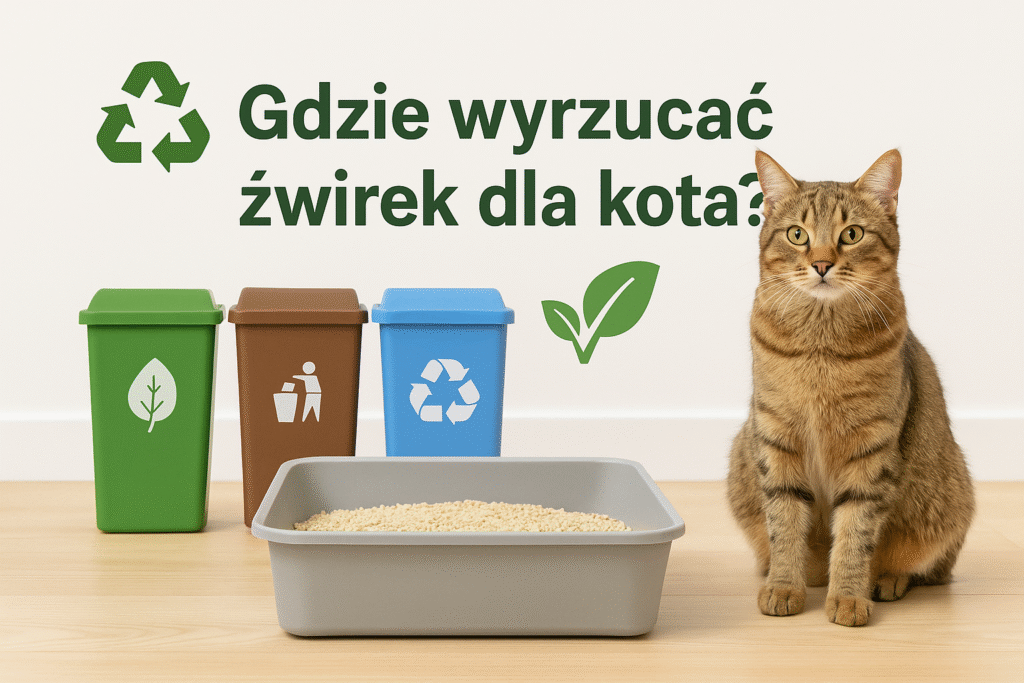 Gdzie wyrzucać żwirek dla kota?